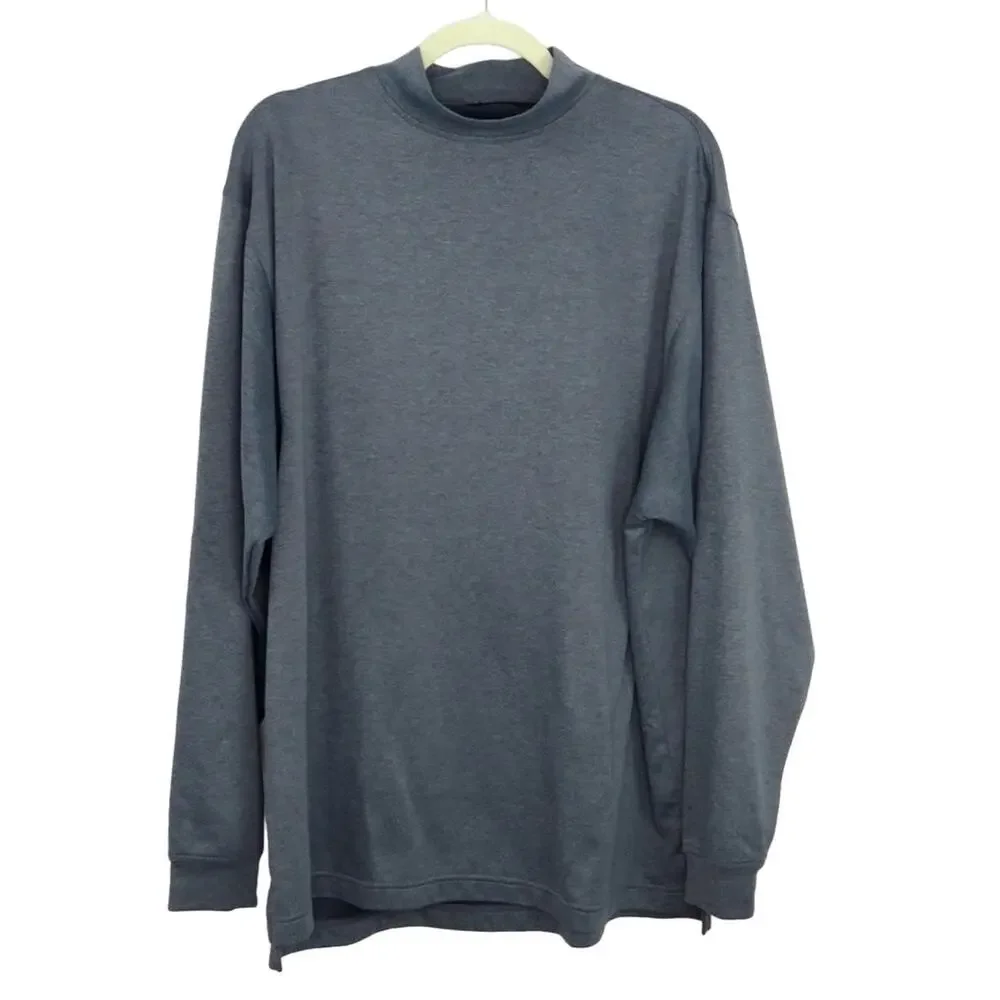 FootJoy Heather Charcoal MidLayer Pullover Large Men's Golf Preppy Classic